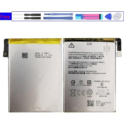 Battery G013A-B 2915mAh For HTC GOOGLE PIXEL 3 G013B G013A PIXEL3 Bateria