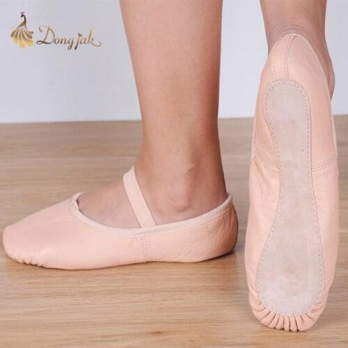 Geninue Leather Cat Paw Full Sole Leather Insole Outsole Ballet Slippers Dancewear Gym Yoga Exercise Sandals Jazz Sneakers