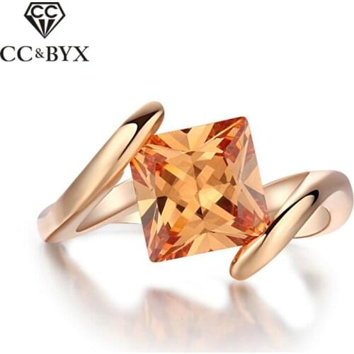 CC Rings For Women Trendy Jewelry Simple Classic Design Bridal Wedding Party Engagement Ring Accessories Bijoux CC1088