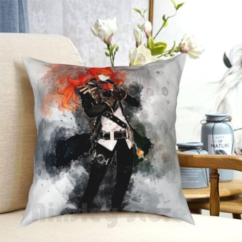 Diluc-Genshin Impact Pillow Case Printed Home Soft DIY Pillow cover Diluc Genshin Impact Genshin Impact Genshin Impact