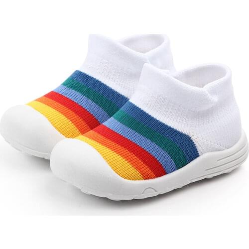 Kids Soft Rubber Sole Unisex Baby Shoes First Shoes Knit Booties Anti-slip Baby Walkers Toddler First Walker Pre-shoes SH20004
