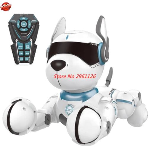 Intelligent Early Education Parent-Child Interaction Robot Dog Kids Gift Dancing Music Program Imitate Animal Sounds RC Pet Dog