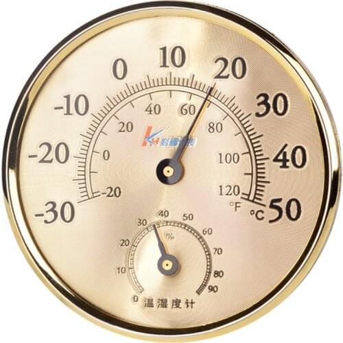 No-battery-needed Mechanical Household Indoor Thermometer Hygrometer ℃/℉ Wall-mounted Temperature Monitor Humidity Meter