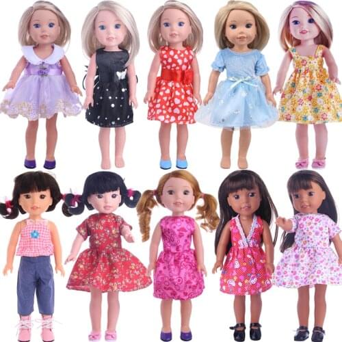 Doll Dress Skirts For 14.5 inch Wellied Wished Camille Ashlyn Kendall Emerson 38-40Cm Nancy American Doll Generation Toy DIY