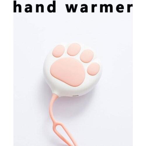 Cute Cat Paw Handwarmer Winter Heater Portable Mini Hand Warmer USB Mobile Power Charging Handy Warming Heater