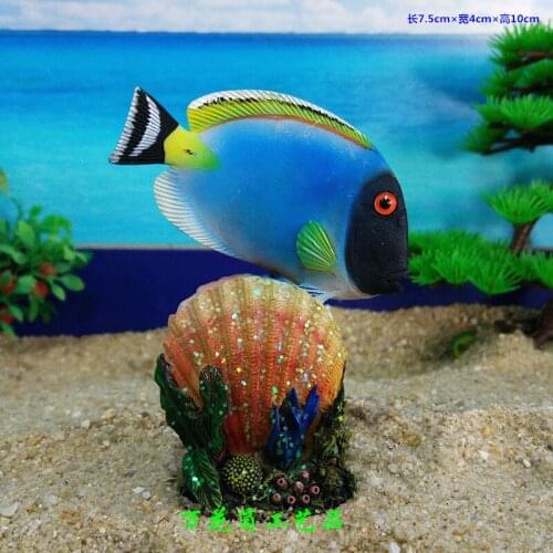 Fish Goldfish Shell Scallop Seaweed Marine Fish Sandware Resin Crafts Decoration Decoration Marine Series