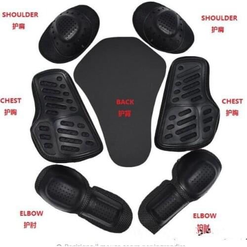 Motorcycle racing Suit Detachable built-in anti-puncture protection elbow shoulder sleeve chest seven pieces
