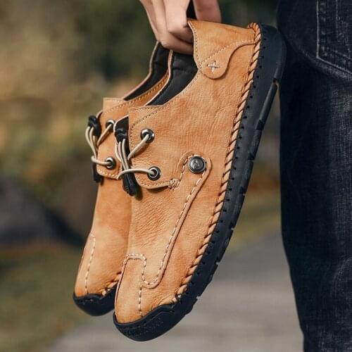 Mens Casual Boots Casual Male Shoe Leather Shoes For Men Mens Causal Fashion Sport 2020 Sneakers Sneaker Man Leisure Black