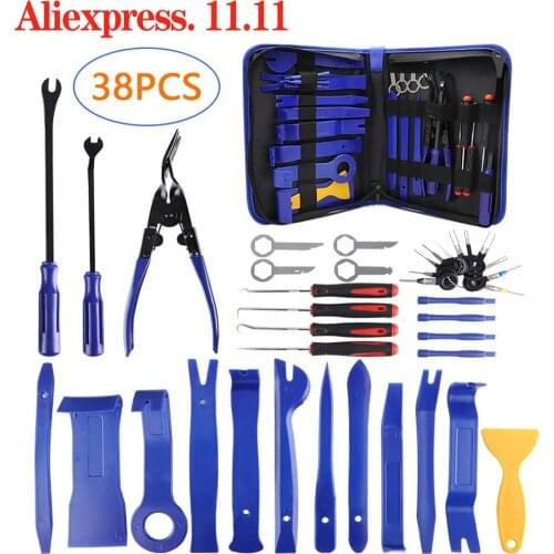 Door Panel Car Removal Repair Tool Set Interior Disassembly Tool Trim Removal Tool Kit Audio Removal Trim Removal Tool Set