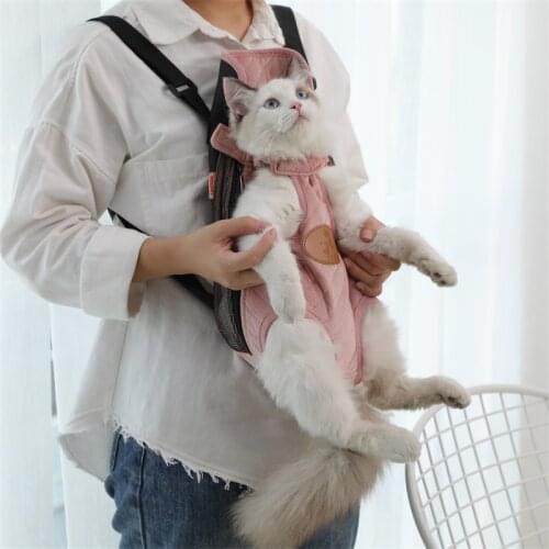 Chest Bag Carrier Pet Cat Outing Portable Fashion Travel Bag Puppy Backpack Breathable Shoulder Carrier Kitten Accessories