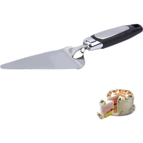 Stainless Steel Serrated Edge Cake Server Blade Cutter Pie Pizza Shovel Cake Spatula Baking Tool 1piece