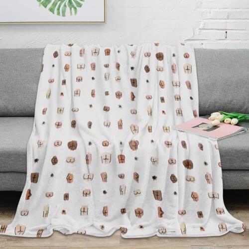 Butts Throw Blanket Warm Microfiber Blanket Flannel Blanket