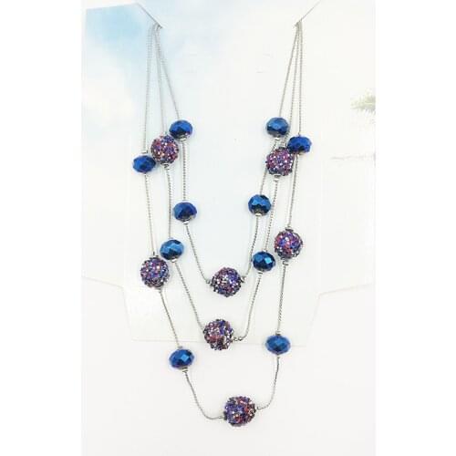 Multilayer Crystal ball Necklaces & Pendants For Women Vintage Charm Gold Choker Necklace 2020 Bohemian Jewelry Wholesale