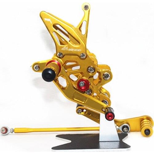 CNC Adjustable Footrests For GSXR750 GSXR600 Foot Pegs Rider Rearsets Foot Rest Pedal 2011 2012 2013 2014 2015 2016 2017 2018