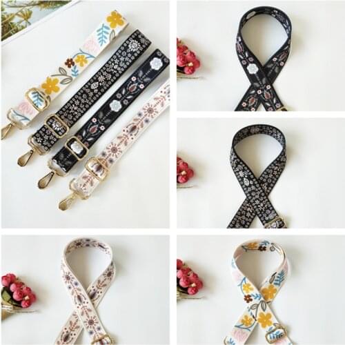 DIY Rainbow Adjustable Bag Strap for Handbag Cross Body Nylon Wide Shoulder Strap Belt Replacement Handles Accessories