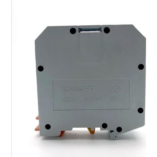 UKH-50 Combined Wire Connector Universal Guide Rail Type Quick Connection Voltage Terminal Block