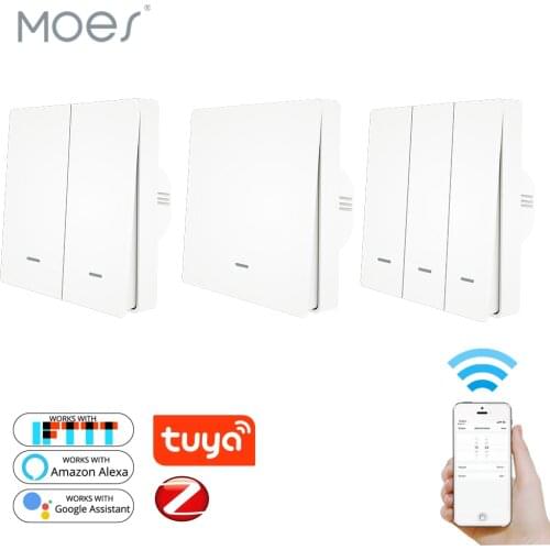 Tuya ZigBee Push Light Switch ZigBee Hub Required Smart Home Automation Wireless Remote Control Work with Tuya ZigBee Hub only
