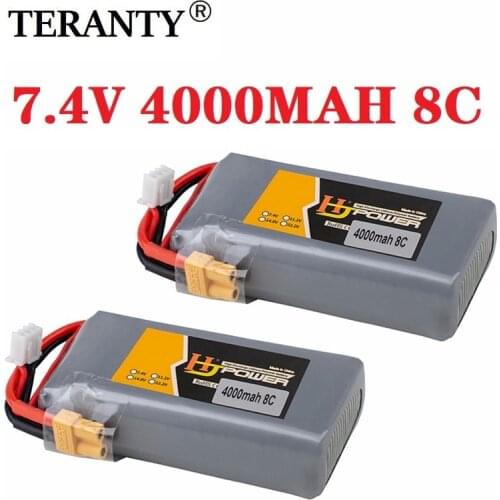 1-5pcs Battery for HJ TX16s TX18s Model airplane remote control 7.4V 4000mAh Lipo battery for TX16s TX18s Drone