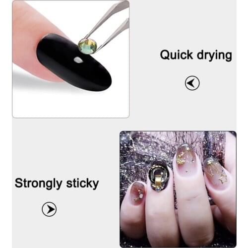 Newest 3pcs Acrylic Nail Glue 3g Fast-dry Adhesive Glue for Nail Art Manicure