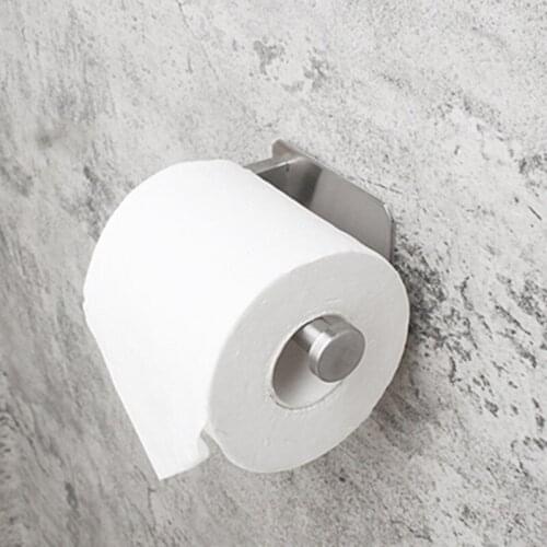 304 stainless steel Roll paper holder Wall Mount Bathroom Hotel Toilet Storage rack Tissue towel Hanging Self Decor Hardware