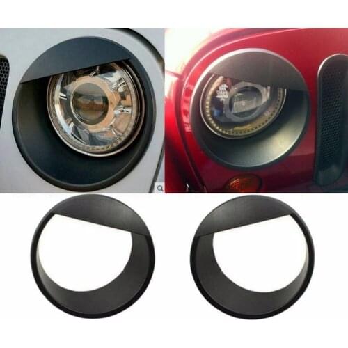 Angry Bird Headlight Bezels Cover For Jeep Renegade 2015-2017 1 Pair Black ABS material High Quality Car Exterior