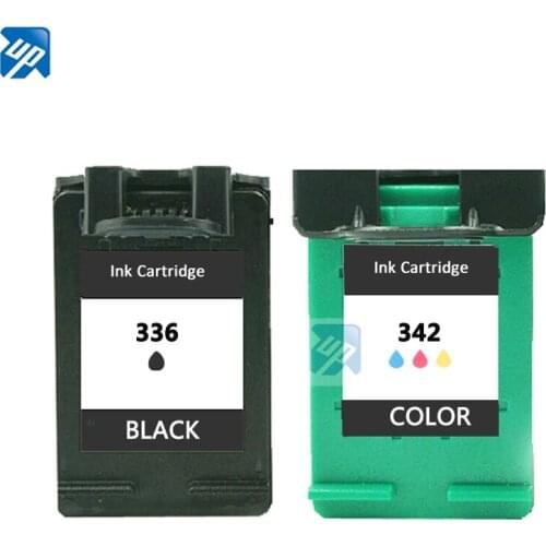 UP brand 2 x Compatible Printer Ink Cartridge C9362E C9361E replacement for HP 336 342 for HP Deskjet 5440/ PSC 1510