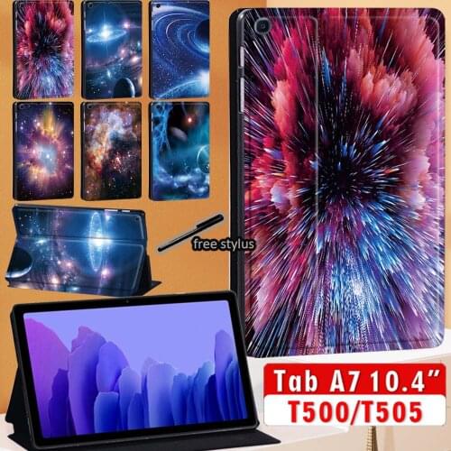 Tablet Case for Samsung Galaxy Tab A7 2020 10.4 Inch SM-T500 SM-T505 Flip Leather Stand Cover Protective Case