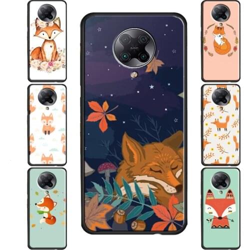 Red Fox Pattern Case For Xiaomi Mi 11 Ultra A3 9 9T 10T Pro Mi Note 10 Lite Case For POCO X3 Pro F2 F3 M3
