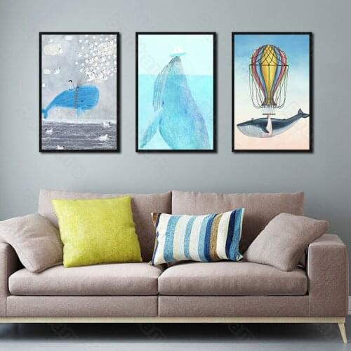 Nordic Style Living Room Decoration Painting Sofa Background Wall Childrens Room Bedroom Paintings Modern Minimalist Mural