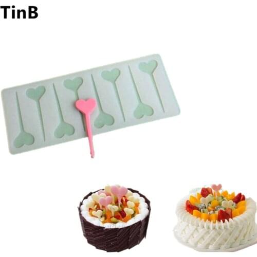 DIY 3D Heart Shape Chocolate Silicone Mold Bakeware Decorating Cake Cookie Icecream Cake Tools Chocolate Mould Decor Muffin Pan