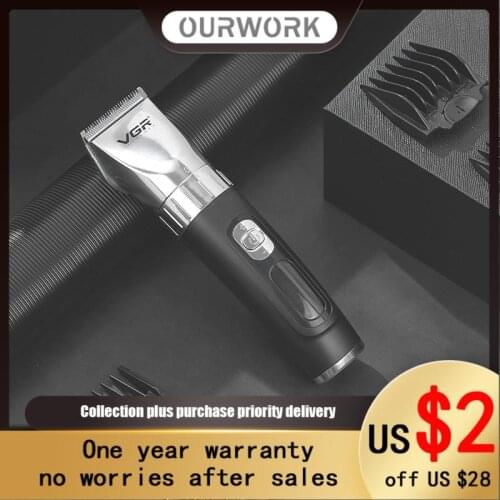 Man`s Electric Hair Clipper Scissors High Power LED Definition Display Dedicated Household Oil Head For Barber Shop