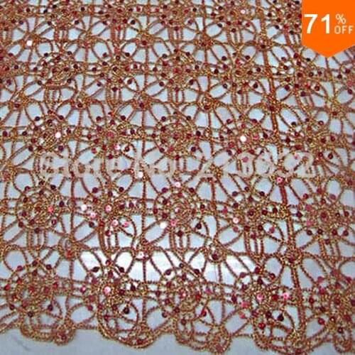 Red blue white golden pink lace flowers araneose histioid fabrics voile lace weddomg dress material diamond lace sequins flower