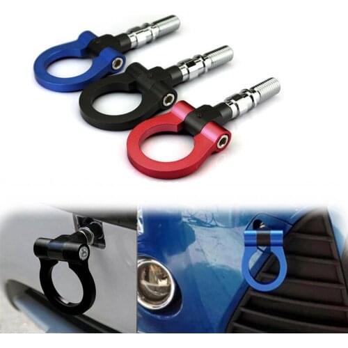 Metal Round Racing Car Outdoor Durable Rotatable Trailer Hook Front Bumper Hook Auto Outdoor Emergency Accessories 4 Colors