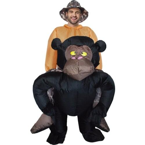 New Explosion Cosplay Inflatable Carnival Costume Anime Animal Dress Halloween Party Purim Unisex Full-sleeve Air Blown Clothing