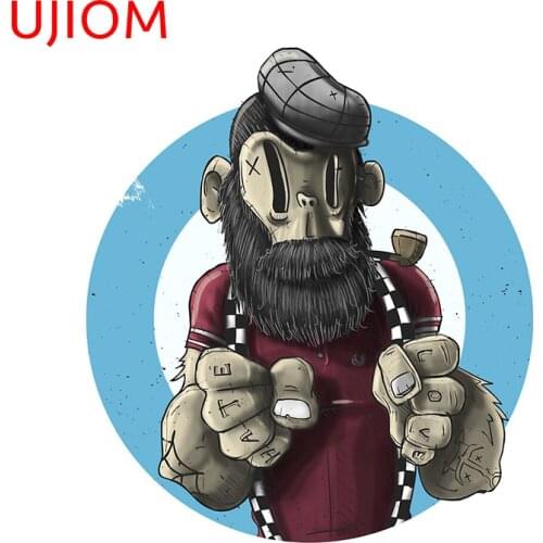 UJIOM Wall Stickers Cartoon Rude Boy Wallpaper Decoration Waterproof Door Windows Sticker Accessories Room Home Decor Art Decals