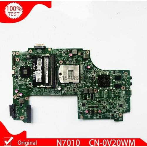 Original Laptop Motherboard For DELL N7010 CN-0V20WM 0V20WM V20WM DAUM9BMB6D0 HM57 HD 5470 1GB Mainboard