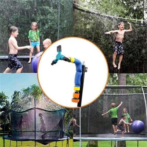 Trampoline Sprinklers Kids Fun Summer Outdoor Water Park Game 360° Sprinkler Kit Cooling Tool Garden Supplies Easy To Use