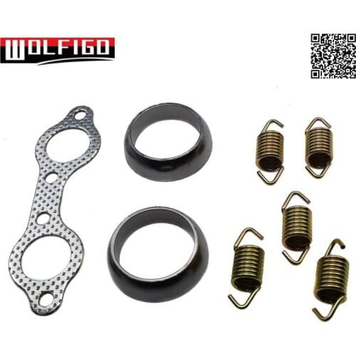 For Polaris Sportsman 600 700 03-06 Motorcycle Exhaust Manifold Pipe Donut Seal Gasket Spring Rebuild Kit 5811511 3610047 New