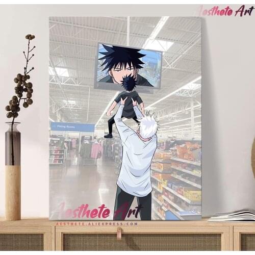 MEGUMI FUSHIGURO Jujutsu Kaisen Funny Anime Home Decor Canvas Painting Wall Pictures Living Room Decoration Art Posters Prints