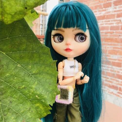 1PCS Handmade Dolls Handbag Woolen Fashion INS Style Bags for Blyth Licca OB11 Dolls Accessories