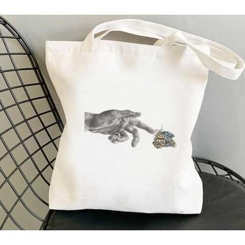 Michelangelo shopping bag shopper jute bag grocery recycle bag tote bag jute woven bolsas ecologicas custom