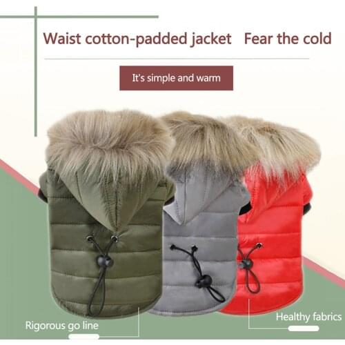 Pet Warm Winter Thickening Padded Dog Clothes Puppy Comfortable Breathable Hoodies Outfits Clothing Chihuahua Dog Costume