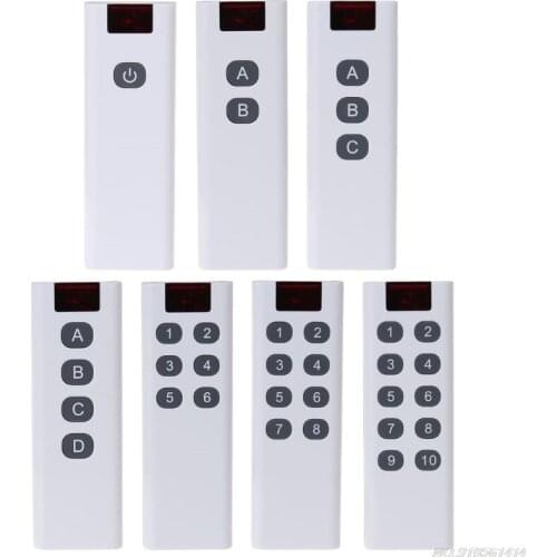 Universal Wireless Learning Code Digital Remote Controller Transmitter 1/2/3/4/6/8/10 Channels Buttons Keypad JY09 21 Dropship