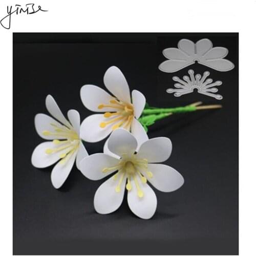 YINISE DIE CUT Metal Cutting Dies For Scrapbooking Stencils PUNCH HANDMADE FLOWERS DIY Album Cards Decoration Embossing Die Cuts