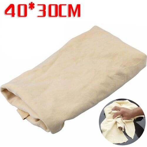 Suede Car Washing Towel Auto Care Cleaning Cloth Chamois Leather Strong Water Absorption Glass Car Wash Accessories 40*30cm