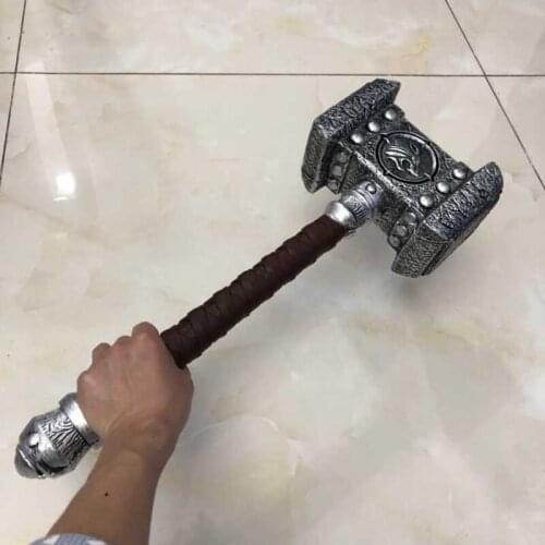 1: 1 Cosplay Hammer Destroy 's Hammer 54cm War Game Figure Model Kids Gift PU Material Role Playing Weapon