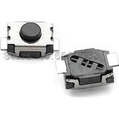 100pcs/lot SMD Touch switch 3*4*2MM 2pin 3x4x2 2P tortoise switch button key/micro siitch