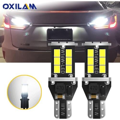 2Pcs T15 LED Canbus Light Bulbs Car Reverse Lamps For Toyota Corolla Rav4 Yaris Avensis Camry CHR Auris Hilux W16W Auto Lights