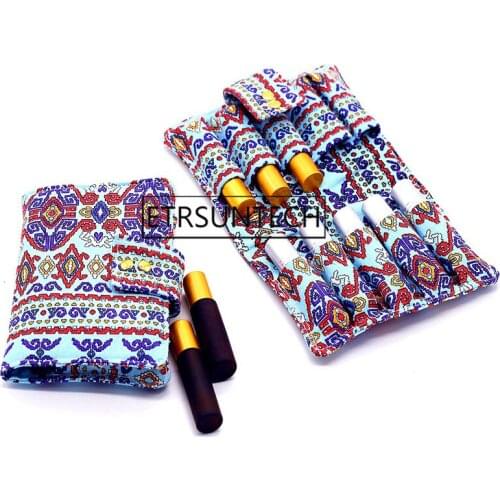 20pcs 10 Grid 10ml Ball Bottle Essential Oil Storage Bag High-grade Carry Essential Oil Bag for Home Travel