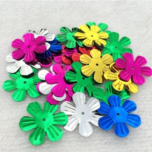 22mm 300pcs New hot 3D Sequin Flower paillette For garment Accessory DIY Art Decoration Jewelry Making free shipping -C45